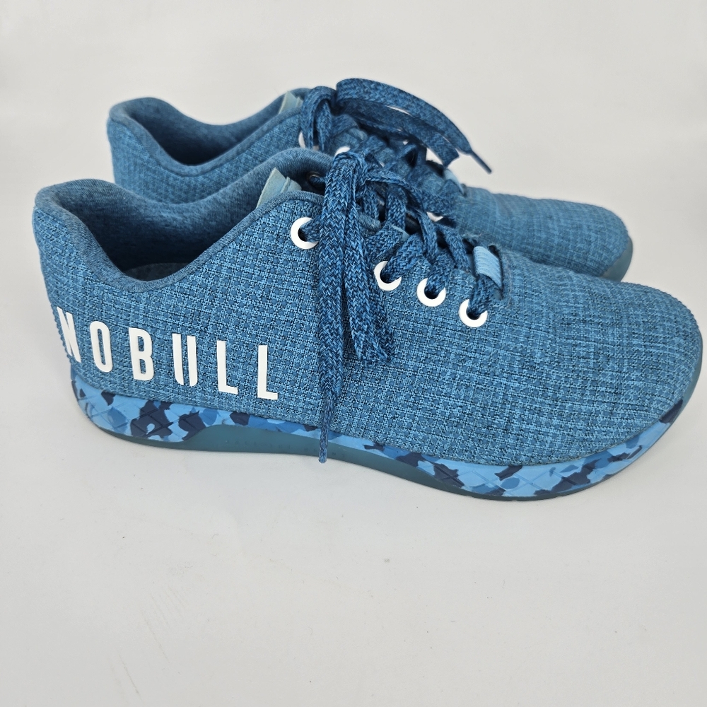 NoBull Project Water‎ Heather Blue Sneaker Shoe Womens Size 6.5 Mens 5 LIKE NEW! - Picture 3 of 12